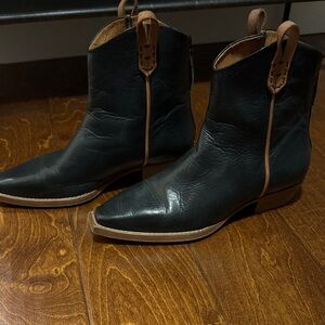 We The Free Wesley Ankle Boots in washed black